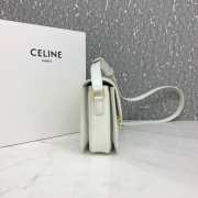 Celine Triomphe Shoulder Bag White 22CM - 4