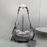 Balenciaga Le Cagole Handbag Silver Black 26CM - 6