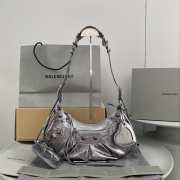 Balenciaga Le Cagole Handbag Silver Black 33CM - 1