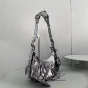 Balenciaga Le Cagole Handbag Silver Black 33CM - 6