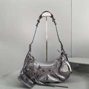 Balenciaga Le Cagole Handbag Silver Black 33CM - 5