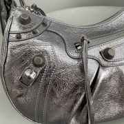 Balenciaga Le Cagole Handbag Silver Black 33CM - 2