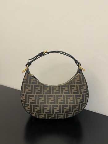 Fendi Small Hobo Bag Brown 29cm