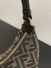 Fendi Small Hobo Bag Brown 29cm - 3