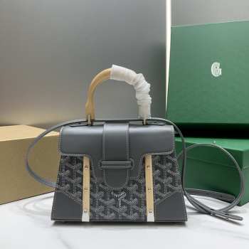 Goyard Saigon Mini Handbag Grey 21cm