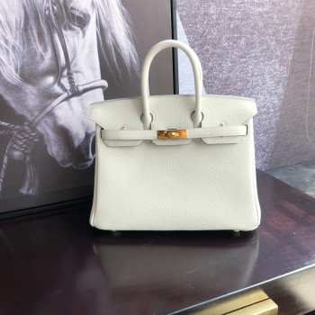 Hermes Birkin Bag Epsom Leather White 25cm