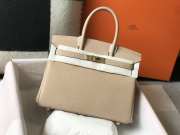 Hermes Birkin Bag Epsom Leather Beige 25cm - 1