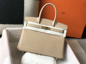 Hermes Birkin Bag Epsom Leather Beige 25cm