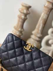 Chanel 22K Coco First Flap Bag Black 20cm - 3