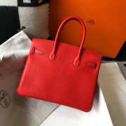 Hermes Birkin Small Bag Red 25cm - 3