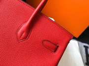 Hermes Birkin Small Bag Red 25cm - 6