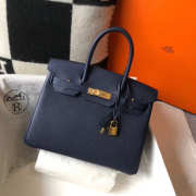 Hermes Birkin Small Bag Dark Blue 25cm - 1