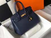 Hermes Birkin Small Bag Dark Blue 25cm - 3