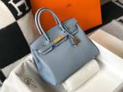 Hermes Birkin Small Bag Blue 25cm - 6