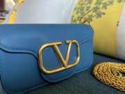 Valentino Garavani Small Shoulder Bag 19cm Blue - 2