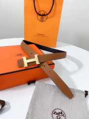 Hermes Mini H Belt Buckle & Reversible Leather Strap 24 mm - 1