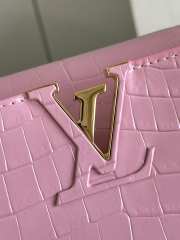 Louis Vuitton Capucines Crocodile Bag 31cm Pink  - 5