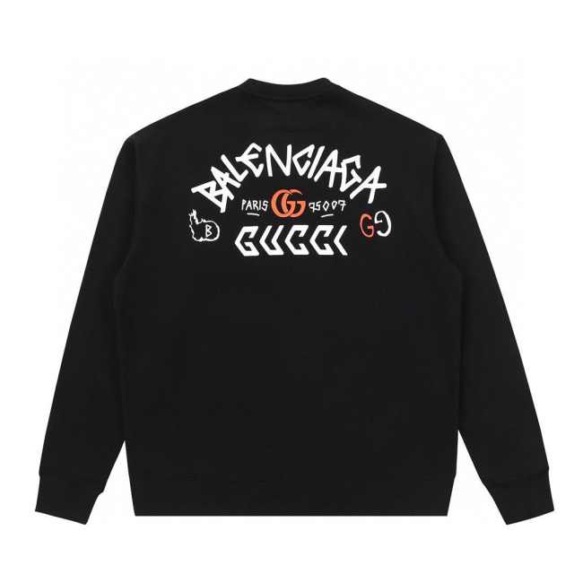 Gucci x Balenciaga Hoodie Black - 1