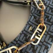 Fendi O'Lock Swing Shoulder Bag Blue 32cm - 6