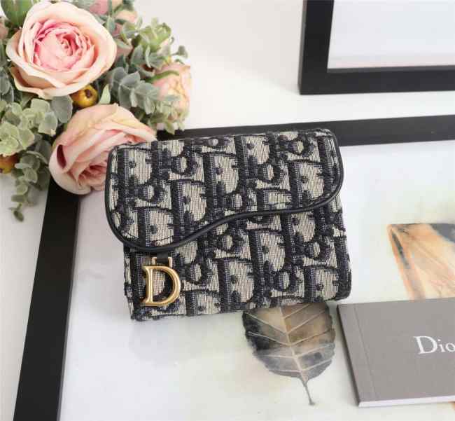 Dior Oblique Saddle Wallet 10cm - 1