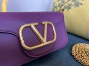 Valentino Garavani Small Shoulder Bag 19cm Purple - 2