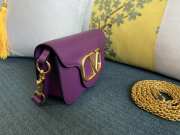 Valentino Garavani Small Shoulder Bag 19cm Purple - 4