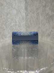 Valentino Vlogo Signature Chain Bag 19cm Blue - 4