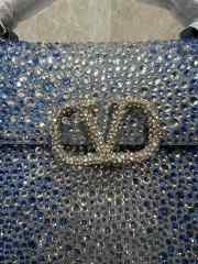 Valentino Vlogo Signature Chain Bag 19cm Blue - 3