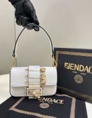 Fendi X Varsace Axillary Bag White 20cm - 1