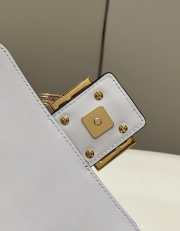 Fendi X Varsace Axillary Bag White 20cm - 6