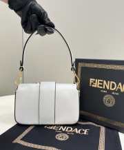 Fendi X Varsace Axillary Bag White 20cm - 3