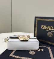 Fendi X Varsace Axillary Bag White 20cm - 2