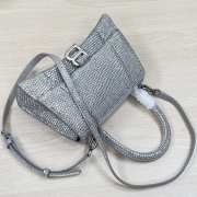 Balenciaga Hourglass Bag Silver 23cm - 6