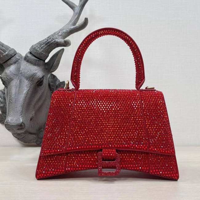 Balenciaga Hourglass Bag Red 23cm - 1