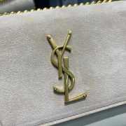 YSL Sunset Shoulder Bag White 22cm - 6