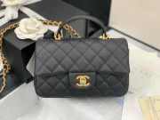 Chanel Flap Bag with Top Handle Black - 1