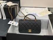 Chanel Flap Bag with Top Handle Black - 2