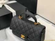 Chanel Flap Bag with Top Handle Black - 4