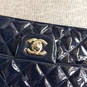 Chanel Flap Navy Blue Bag With Silver Hardware 25cm - 6