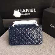 Chanel Flap Navy Blue Bag With Silver Hardware 25cm - 5