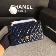 Chanel Flap Navy Blue Bag With Gold Hardware 25cm - 5