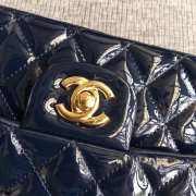 Chanel Flap Navy Blue Bag With Gold Hardware 25cm - 4