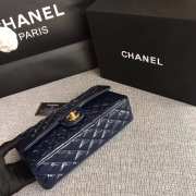 Chanel Flap Navy Blue Bag With Gold Hardware 25cm - 3