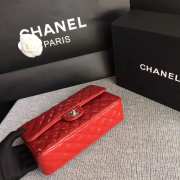 Chanel Flap Red Bag With Silver Hardware 25cm - 5