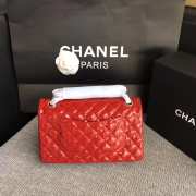 Chanel Flap Red Bag With Silver Hardware 25cm - 6