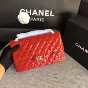 Chanel Flap Red Bag With Silver Hardware 25cm - 3