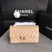 Chanel Flap Apricot Bag With Gold Hardware 25cm - 1