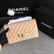 Chanel Flap Apricot Bag With Gold Hardware 25cm - 6