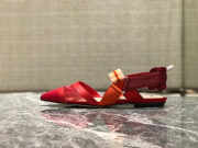 Fendi Slingbacks Red Flat-soled Shoes - 1