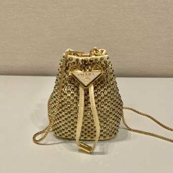 Prada Mini Bucket 1BD614 Bag Gold 12cm